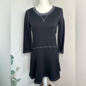 Rachel Zoe 3/4 Sleeved Sweater Mini Dress in Black Size Medium